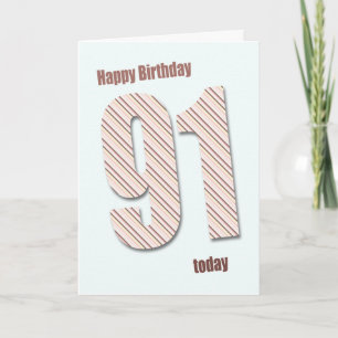 Carte 91e anniversaire