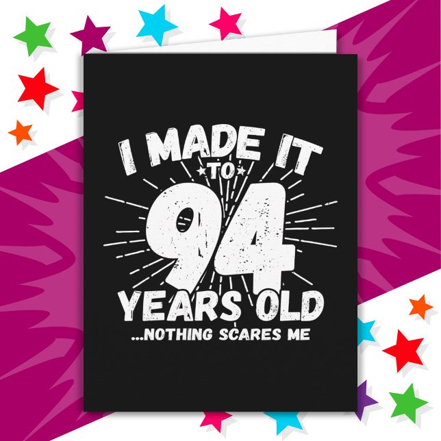 Carte 94 Ans Mème sarcastique vieux drôle 94ème annivers (Créateur téléchargé)