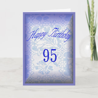 Carte 95 années de joyeux anniversaire
