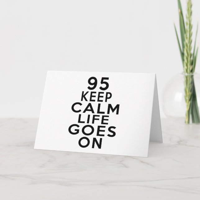 Carte 95 La Vie Commence À L'Anniversaire (Devant)