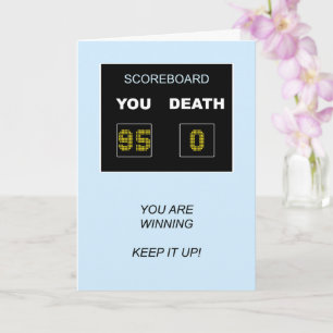 Carte 95e tableau de bord d'anniversaire