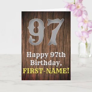 Carte 97e anniversaire : Pays inspiré par l'Ouest Look, 
