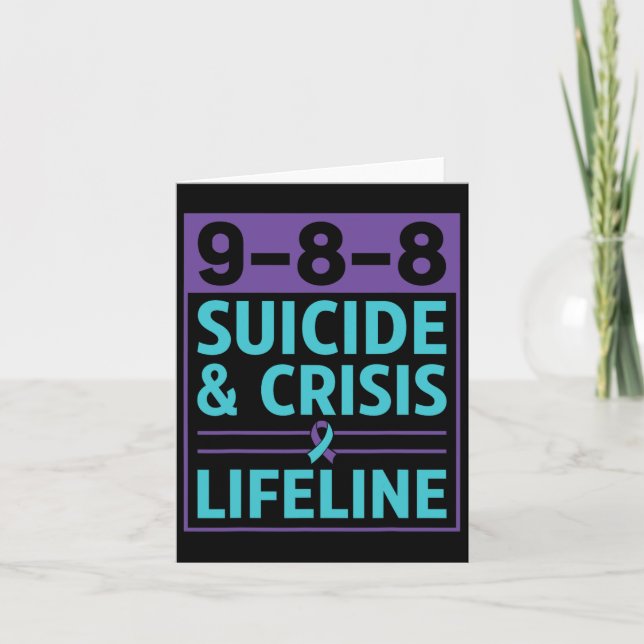 Carte 988 Prévention Du Suicide Et De La Crise (Devant)