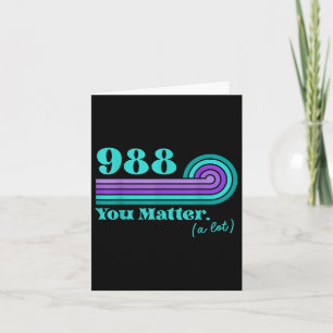 Carte 988 Prévention du suicide Sensibilisation à la san