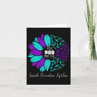 Carte 988 Sensibilisation à la prévention du suicide Sem