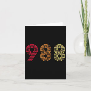 Carte 988 Tee Suicide Prevention Hotline Health Mental A