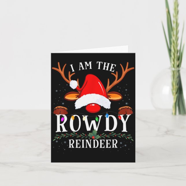 Carte 99 Christmas Reindeer Costume Party - I Am The Row (Devant)