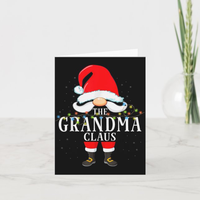 Carte 99 Santa Claus Matching Family Pajama Grandma Clau (Devant)