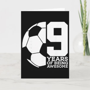 Carte 9 Ans À Être Incroyable Football 9e Anniversaire _