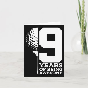 Carte 9 Ans D'Être Un Golf Super 9e Anniversaire