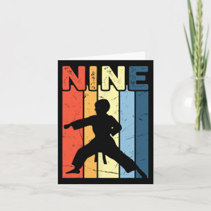 Carte 9 Nine Karate Lover 9e Anniversaire Martia 9 Anniv