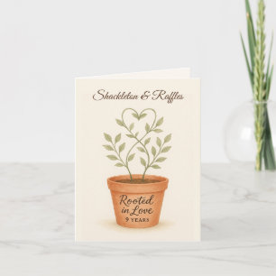 Carte 9e anniversaire de mariage amoureux des chats