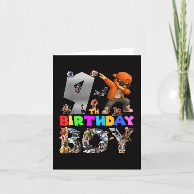 Carte 9e anniversaire Garçon Italien Brainrot pour enfan (Devant)