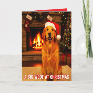 CARTE A BIG WOOF FROM THE DOG AT CHRISTMAS