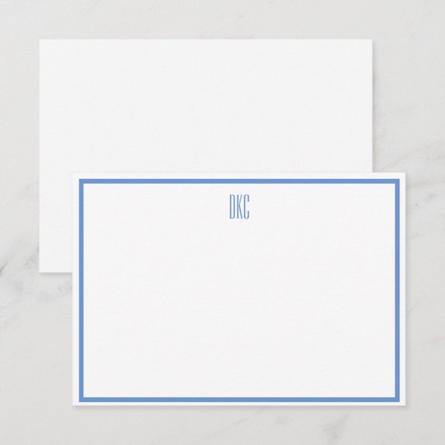 Carte à billets plats molles bleu et blanc (Devant / Derrière)