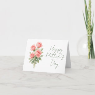 Carte à billets pliés pour la Fête des mères flora