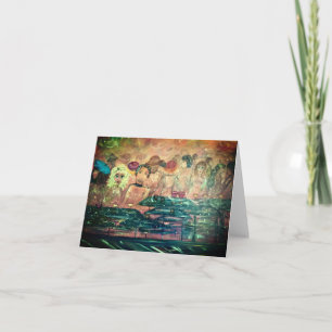 Carte à billets, salutation, invitation