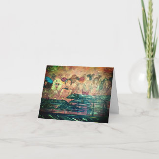 Carte à billets, salutation, invitation