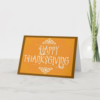 Carte A Blessed Thanksgiving Day Greeting Card