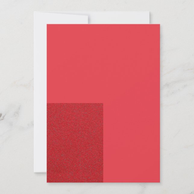 Carte à bloc rouge tomate – Personnalisable (Devant)