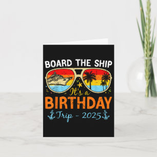 Carte À bord Le bateau C'est un voyage d'anniversaire 20