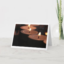 Carte à bougie en tealight Sympathy
