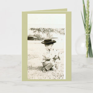Carte a boy and his first dog