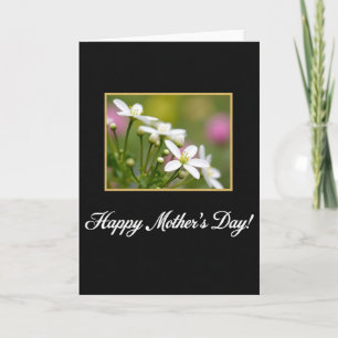 Carte à cadre floral Bokeh