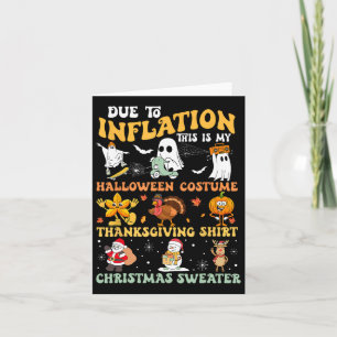 Carte A Cause De L'Inflation, C'Est Mon Action De grâce 