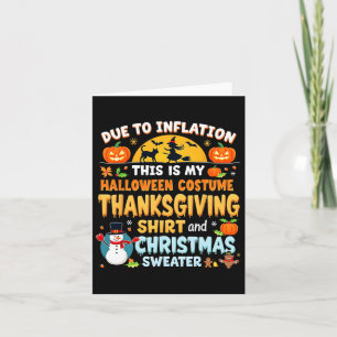 Carte A Cause De L'Inflation, C'Est Mon Action De grâce 