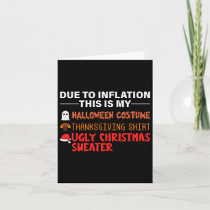 Carte A Cause De L'Inflation, C'Est Mon Action De grâce 