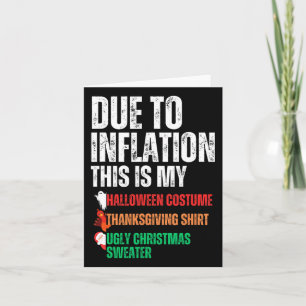 Carte A Cause De L'Inflation, C'Est Mon Action De grâce 