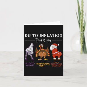 Carte A Cause De L'Inflation, C'Est Mon Action De grâce 
