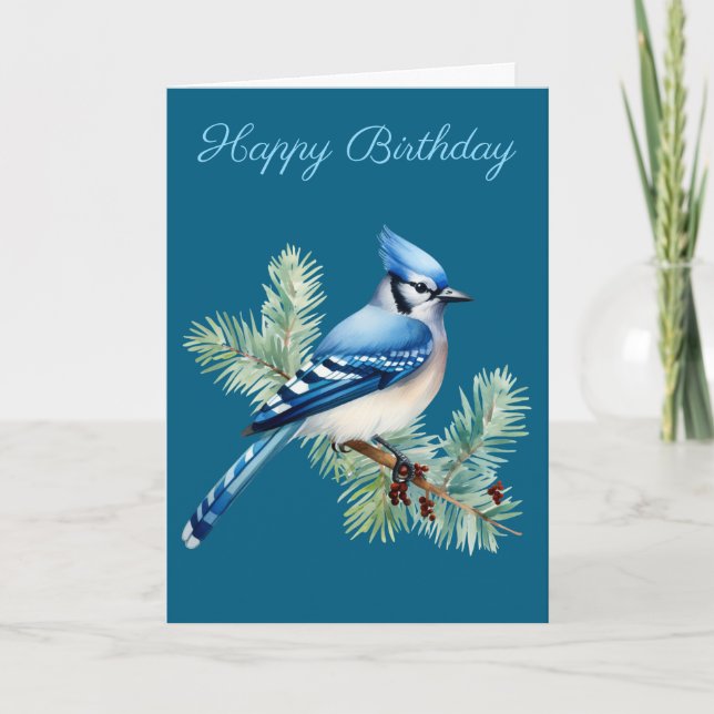 Carte A Cute Blue Jay  (Devant)