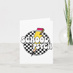 Carte à damiers Psychologue Pencil Lightning Bol
