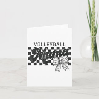Carte à damiers Volley-ball Mama Coquette Bow Volley