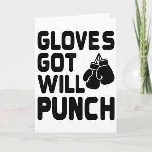 Carte A des gants, cognera Boxeur Sports Force Gymnastiq