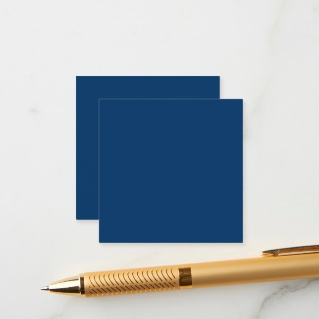 Carte à encart personnalisable bleu (Devant/Arrière en situation)