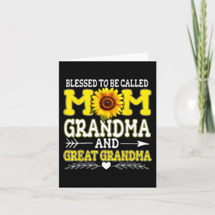 Carte À être appelé maman grand-mère arrière-grand-mère