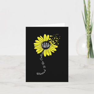 Carte À être appelée Nana Bonne fête des mères Tournesol