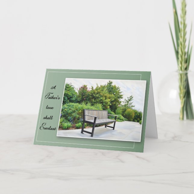 Carte A Father's Love Shall Everlast - Sympathy Card (Devant)