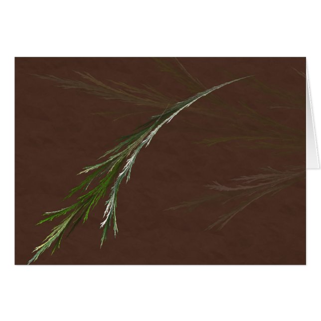 Carte à feuillage persistant de branche (Devant horizontal)