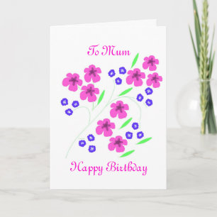 Carte à fleurs