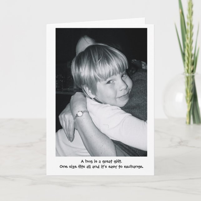 Carte A hug is a great gift. (Devant)