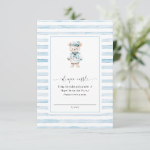 Carte à insérer pour le tirage au sort Sailor Bear