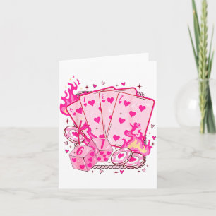 Carte à jouer Funny Retro 6 7 Saint-Valentin Cœurs