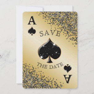 Carte à jouer Glam Gold Casino Pique Enregistrer l