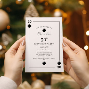 Carte à jouer moderne 30e anniversaire
