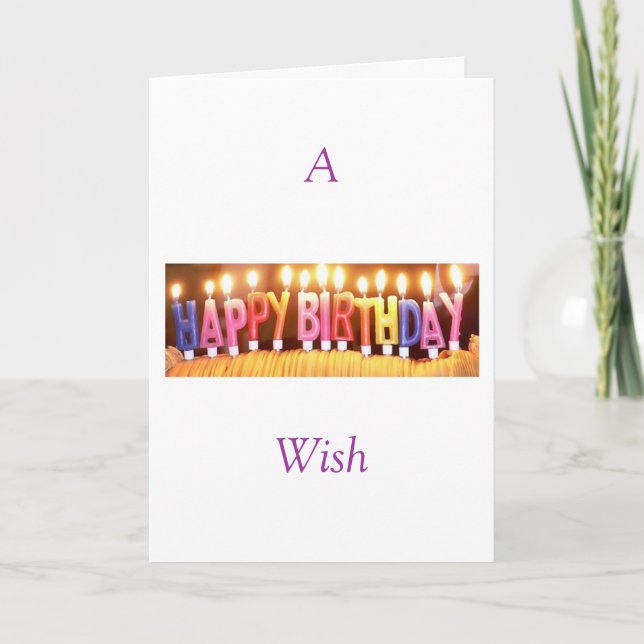 Carte A Joyeux anniversaire (Devant)