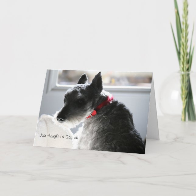 Carte A juste pensé que je dirais salut (Devant)